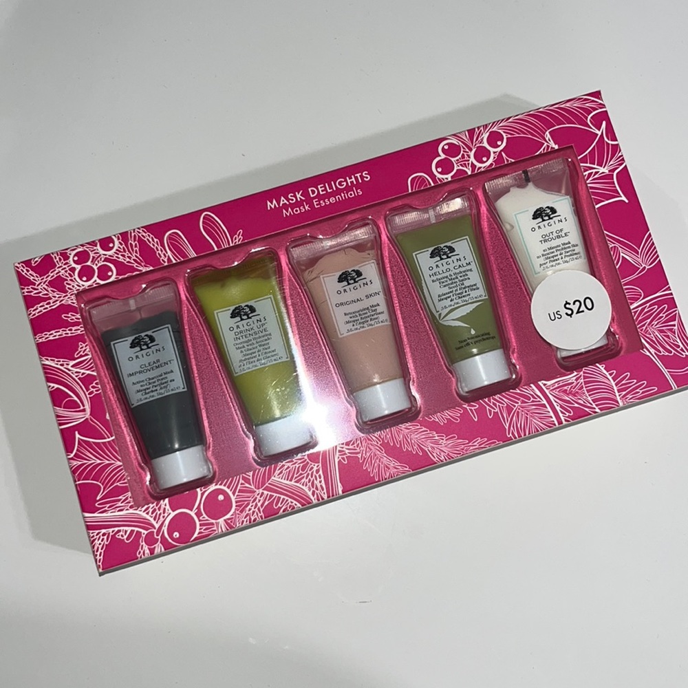 Origins set of 5 face masks